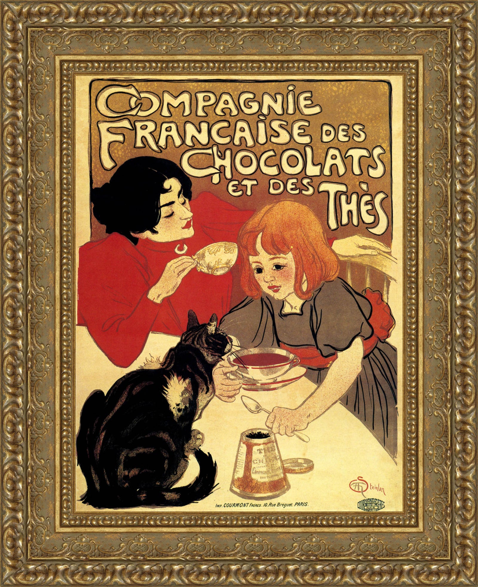 Compagnie Francaise Des Chocolats Et Des Thes – Théophile Steinlen, 1895