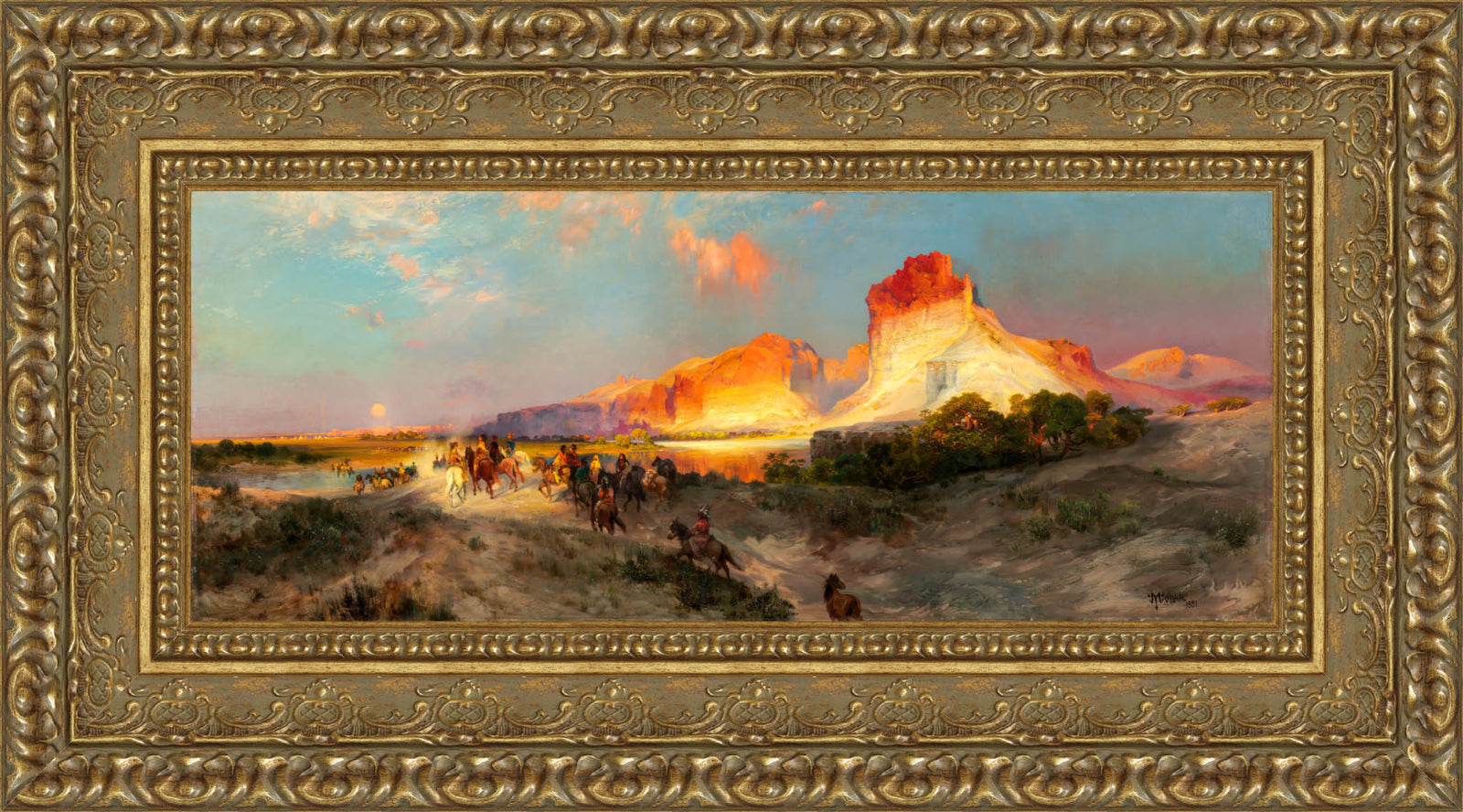 Green River Cliffs, Wyoming – Thomas Moran, 1881
