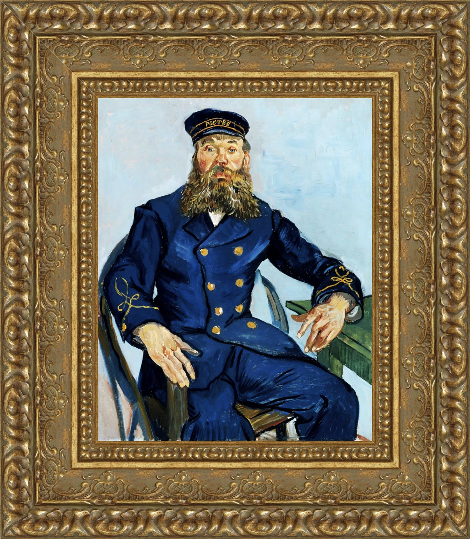 Portrait of the Postman Joseph Roulin – Vincent van Gogh, 1888