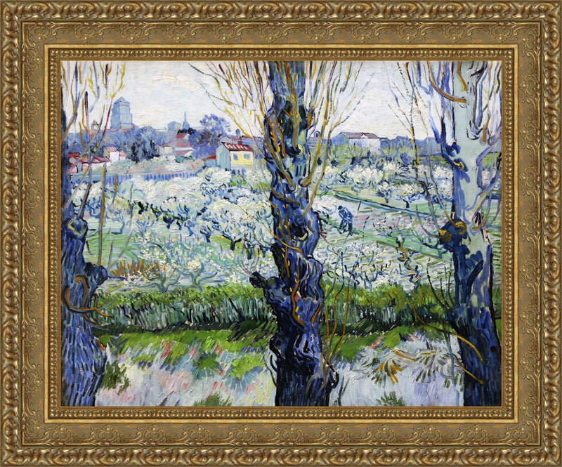 View of Arles, Flowering Orchards – Vincent van Gogh, 1889