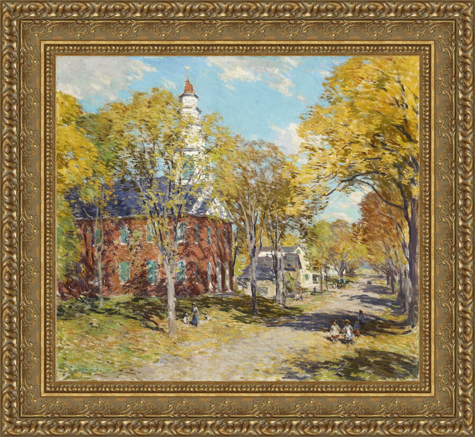 October Morning Deerfield Mass – Willard Metcalf, 1917