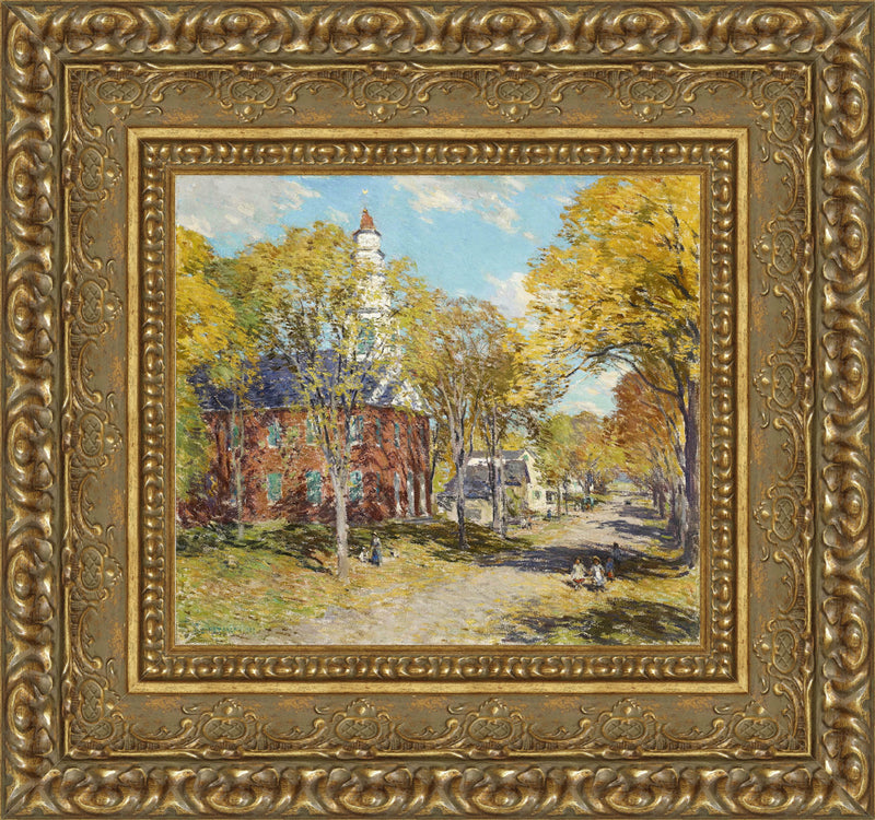 October Morning Deerfield Mass – Willard Metcalf, 1917