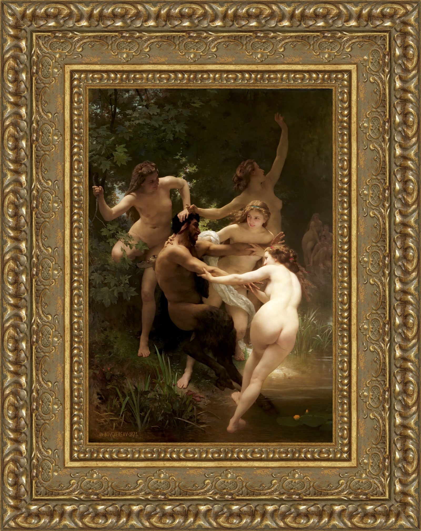 Nymphs and Satyr – William-Adolphe Bouguereau, 1873