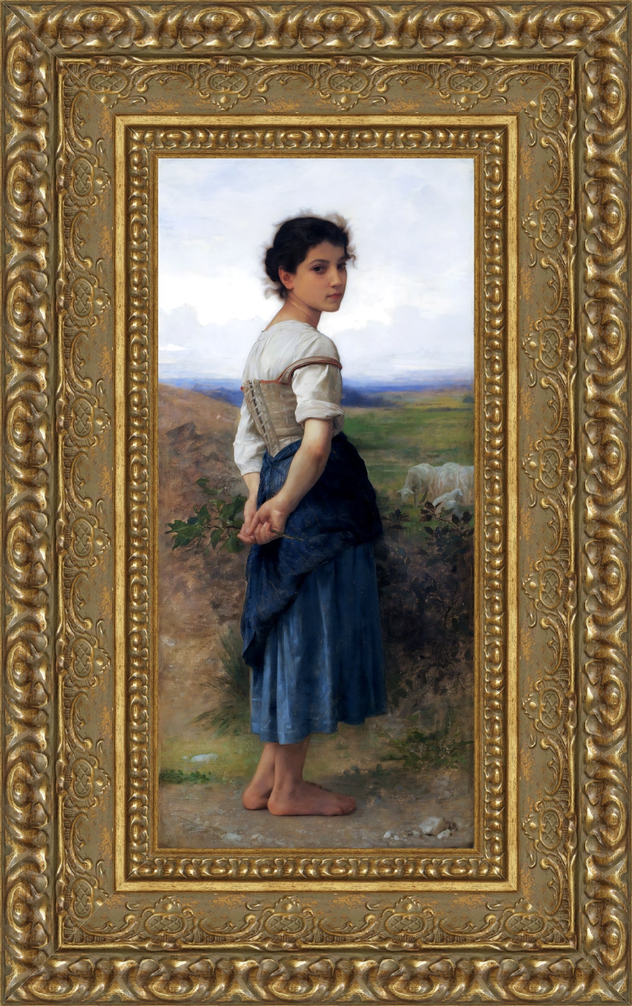 The Young Shepherdess – William-Adolphe Bouguereau, 1885