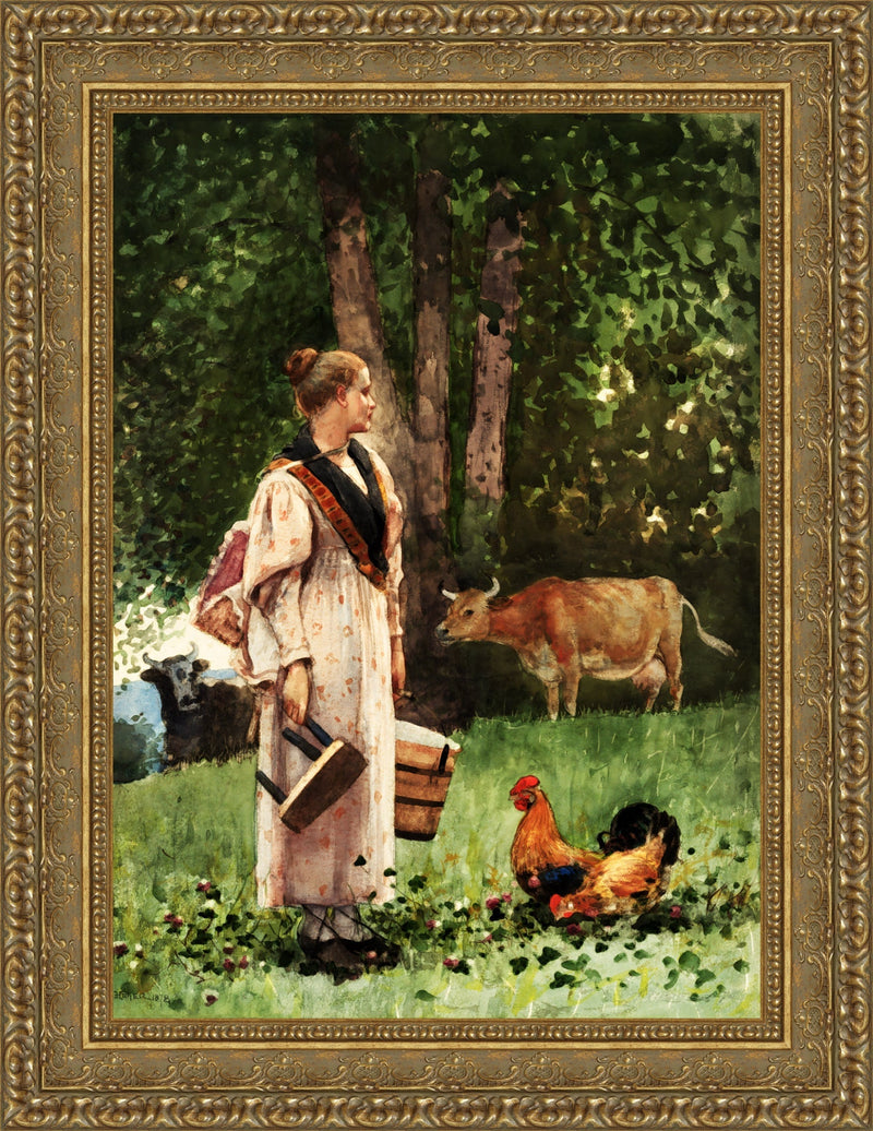 The Milk Maid – Winslow Homer, 1878