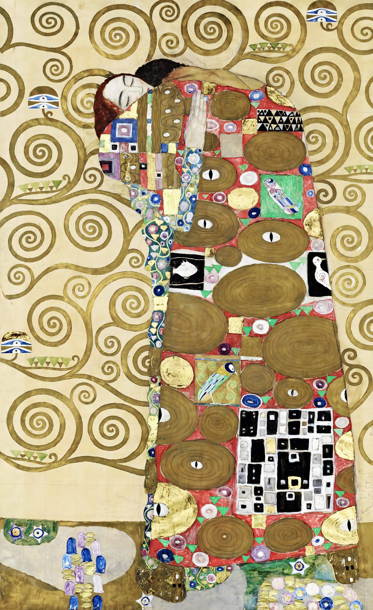 Fulfillment by Gustav Klimt — Framed Giclee Canvas Print | Canvas Classics