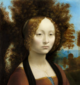 Ginevra de' Benci by Leonardo da Vinci — Framed Giclee Canvas Print | Canvas Classics