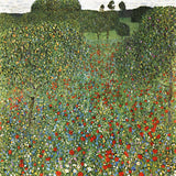Mohnfeld (Poppy Field) by Gustav Klimt — Framed Giclee Canvas Print | Canvas Classics