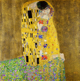 The Kiss by Gustav Klimt — Framed Giclee Canvas Print | Canvas Classics