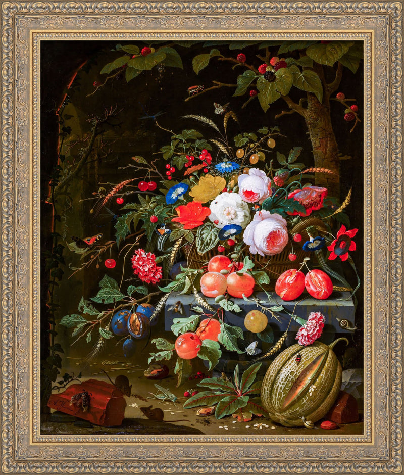 Flowers And Fruit – Abraham Mignon, 1665