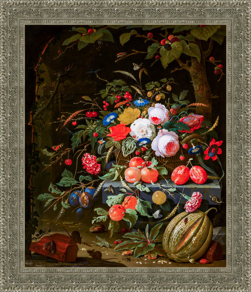 Flowers And Fruit – Abraham Mignon, 1665