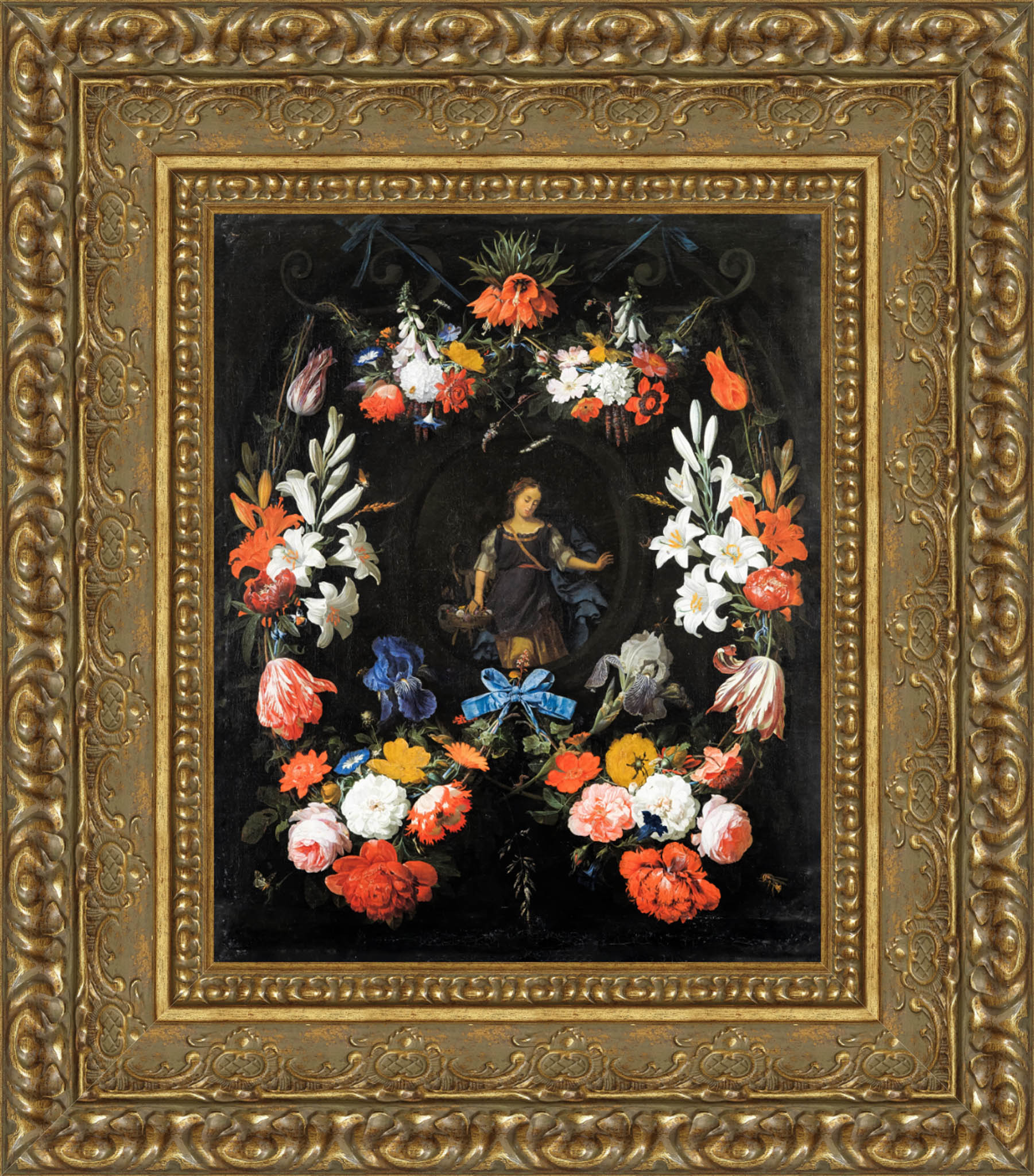 Garland Of Flowers – Abraham Mignon, c. 1665 - 1679 - Canvas Classics