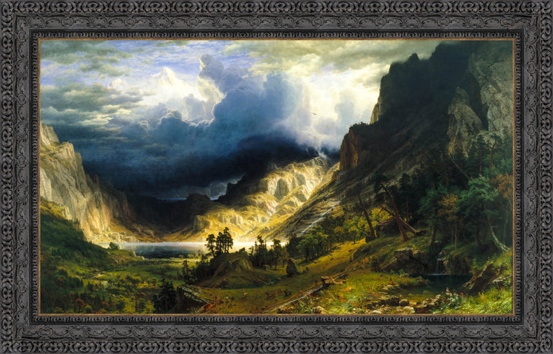 A Storm in the Rocky Mountains, Mt. Rosalie - Albert Bierstadt, 1866