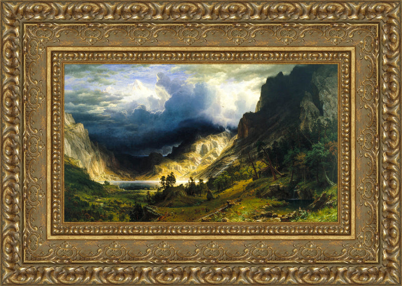 A Storm in the Rocky Mountains, Mt. Rosalie - Albert Bierstadt, 1866