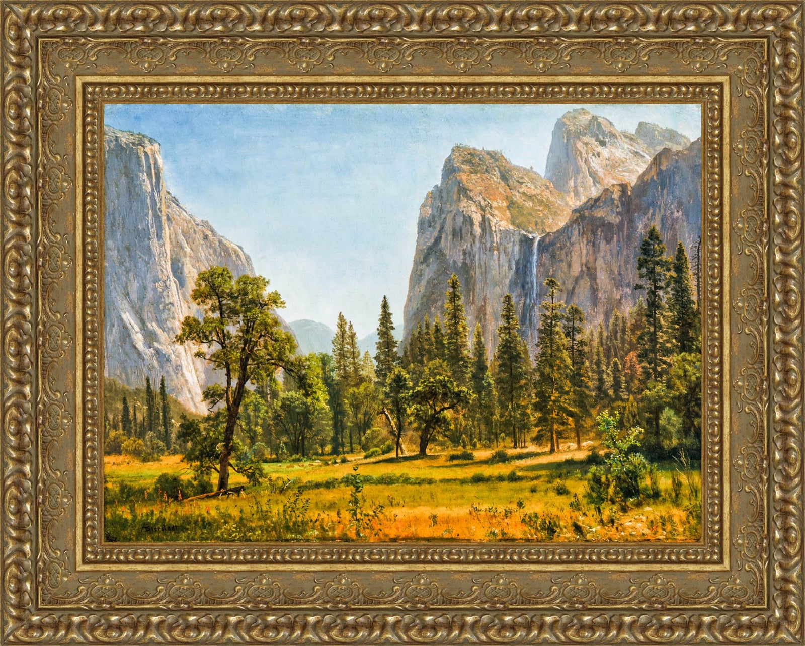 Bridal Veil Falls, Yosemite Valley – Albert Bierstadt, 1871