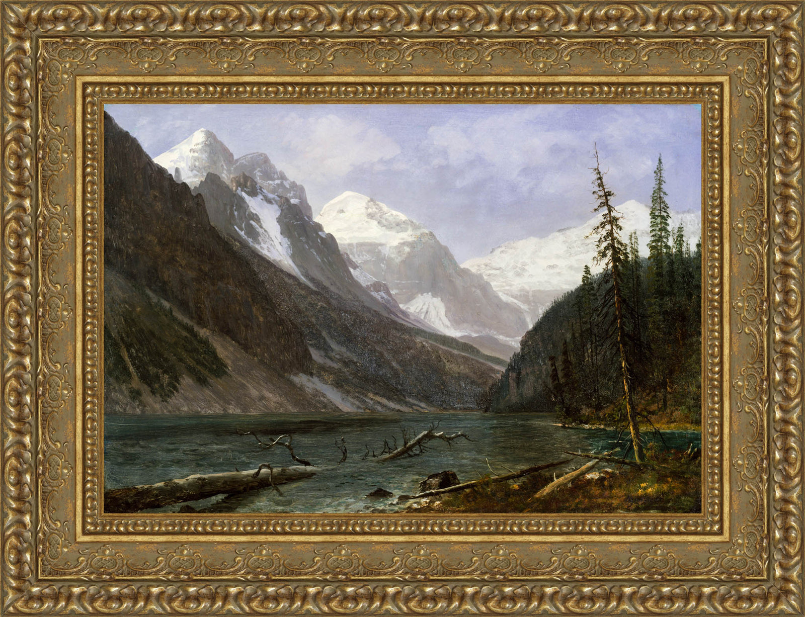 Canadian Rockies, Lake Louise – Albert Bierstadt, 1889