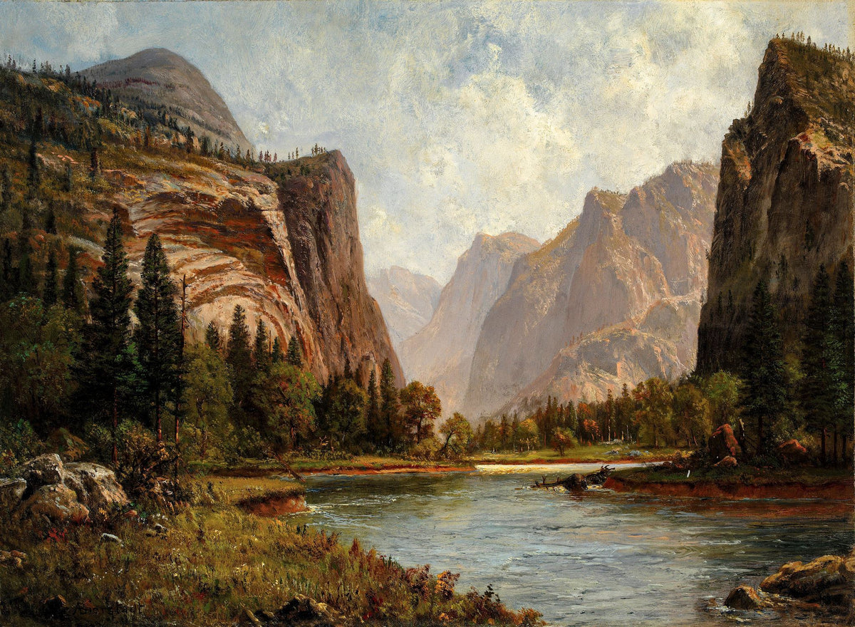Gates of the Yosemite – Albert Bierstadt, 1882, framed