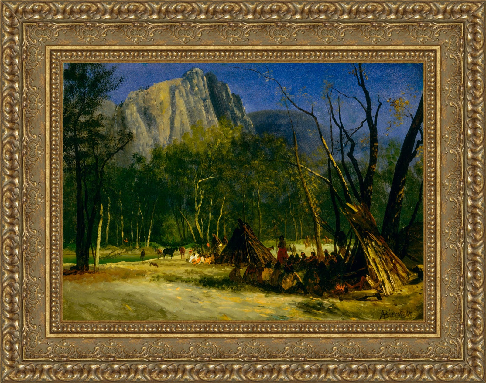 Indians in Council, California – Albert Bierstadt, 1872