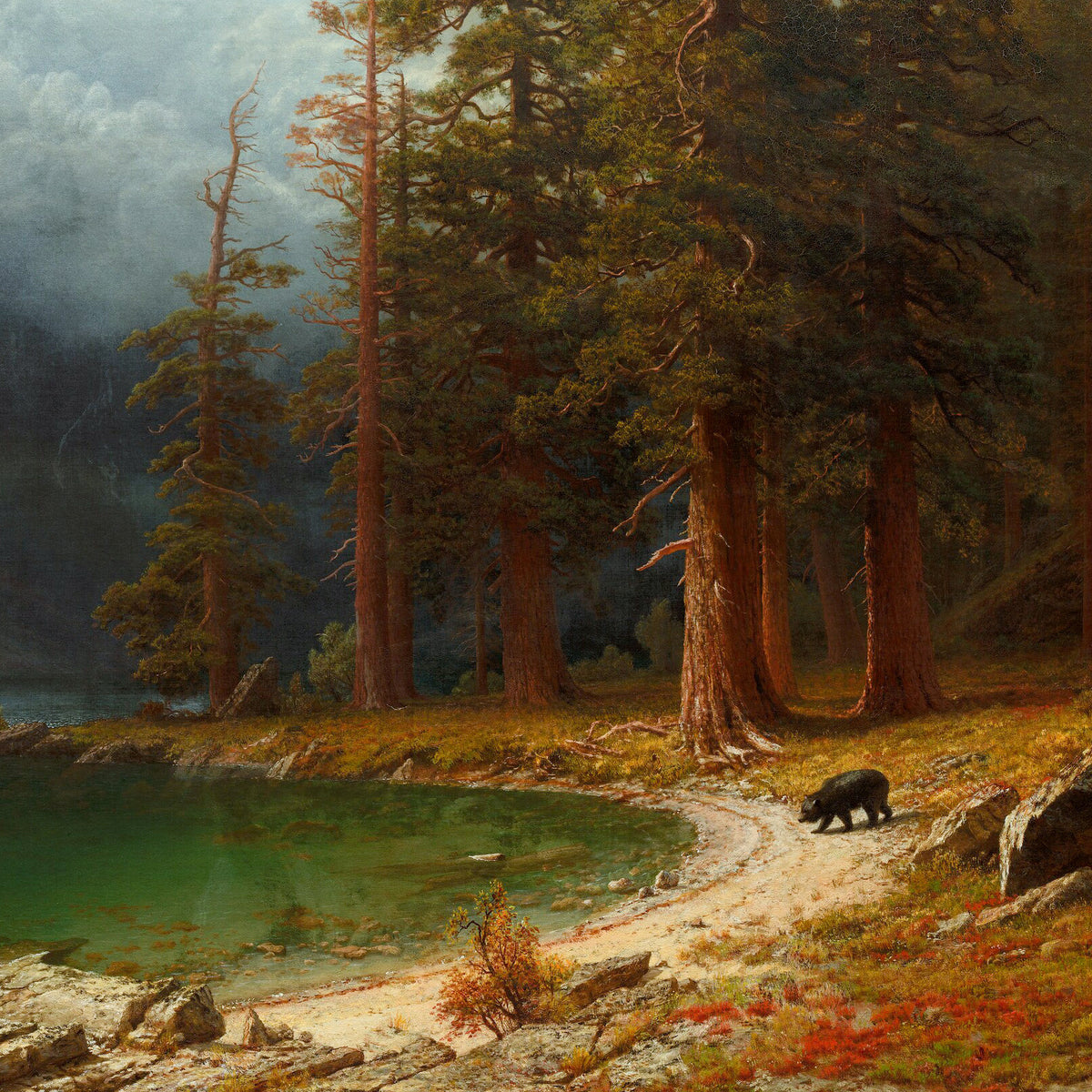 Mount Corcoran – Albert Bierstadt, c. 1876-1877, print detail at full resolution