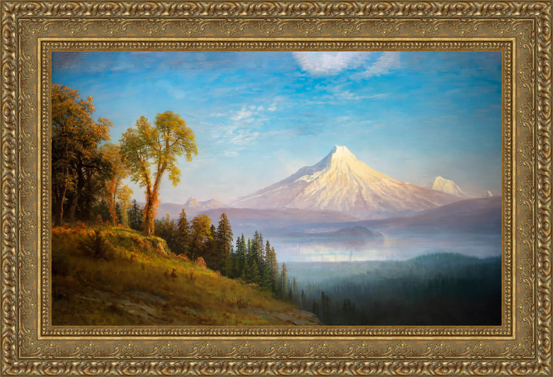 Mount St. Helens, Columbia River, Oregon - Albert Bierstadt, 1875