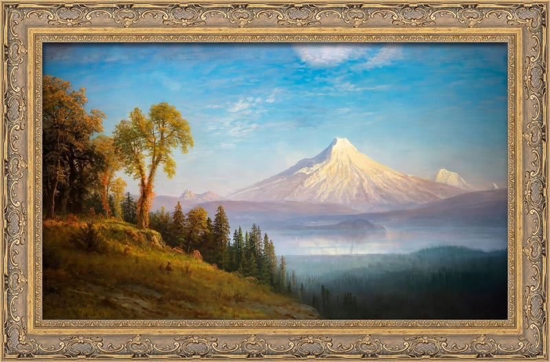 Mount St. Helens, Columbia River, Oregon - Albert Bierstadt, 1875