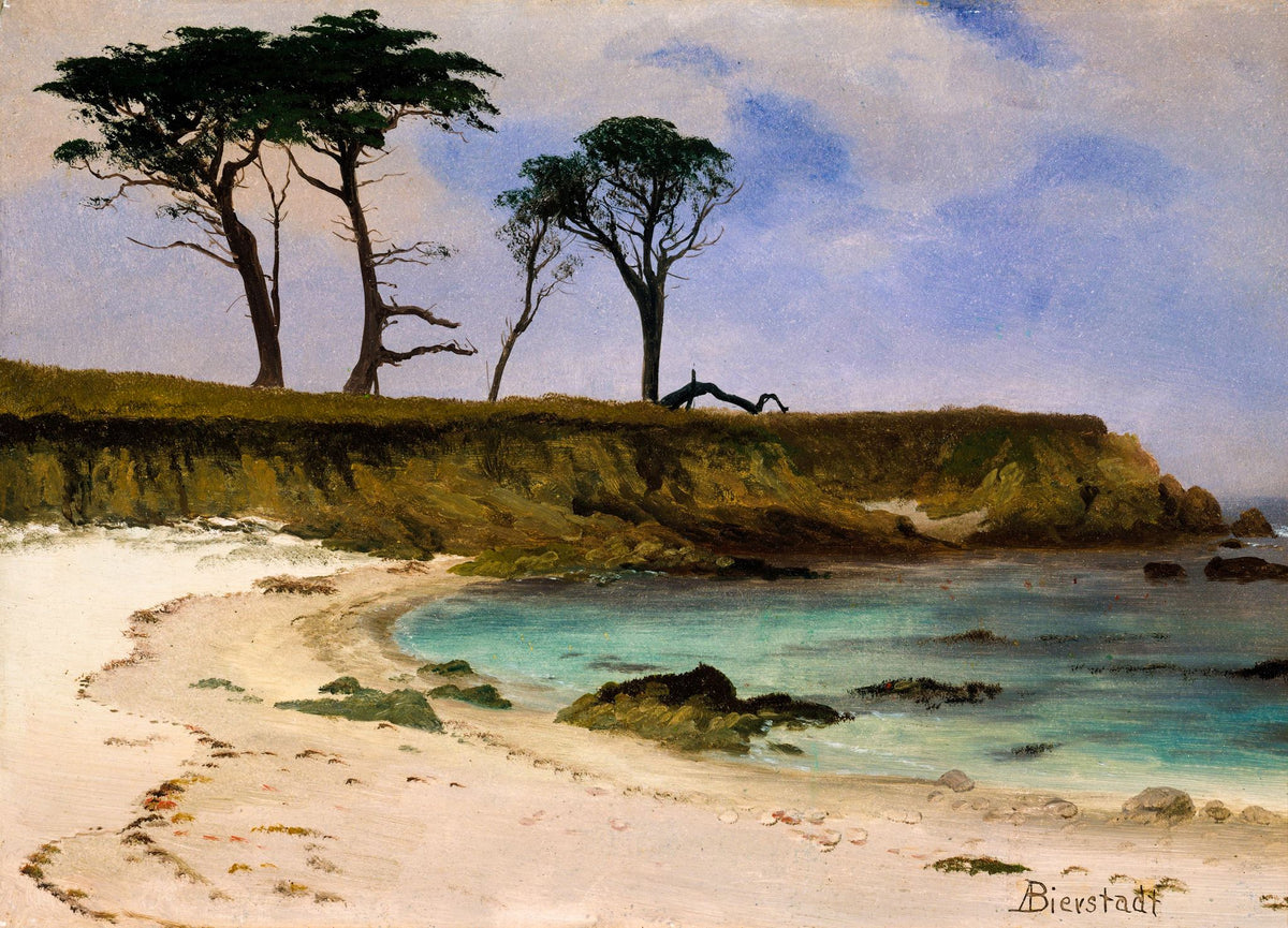 Sea Cove – Albert Bierstadt, 1890, framed