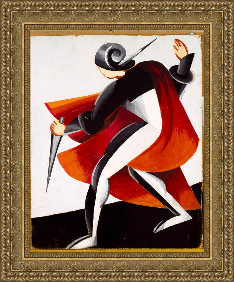 Figure with Dagger – Costume Sketch for Romeo and Juliet – Alexandra Exter, 1921
