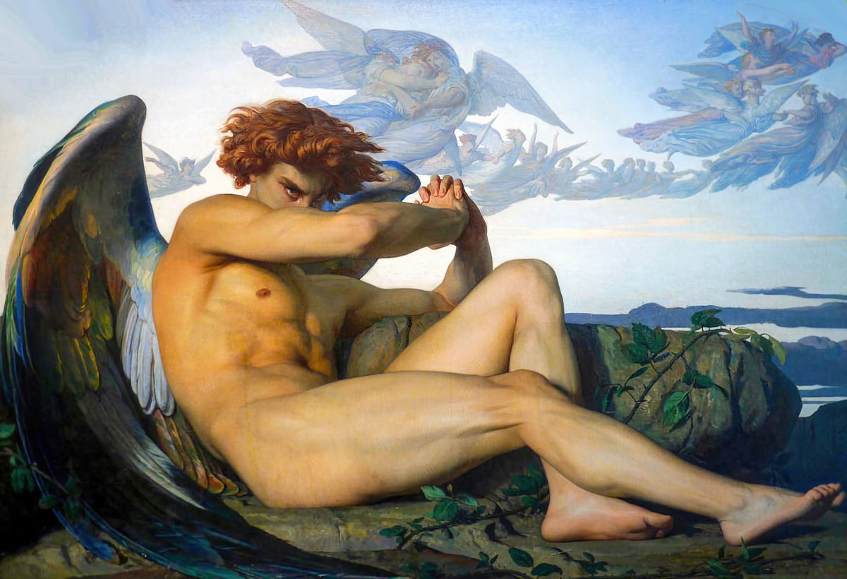 Fallen Angel – Alexandre Cabanel, 1847, framed