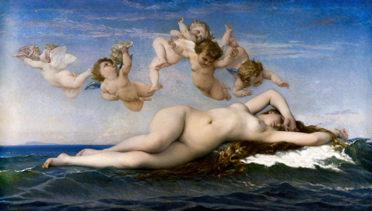 The Birth of Venus – Alexandre Cabanel, 1863, framed