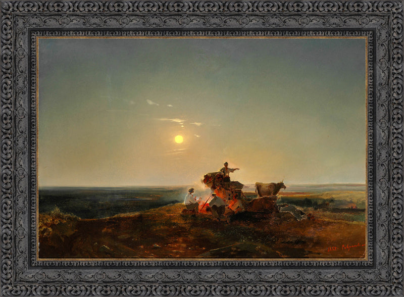 Landscape with Ox Cart – Alexei Savrasov, 1852