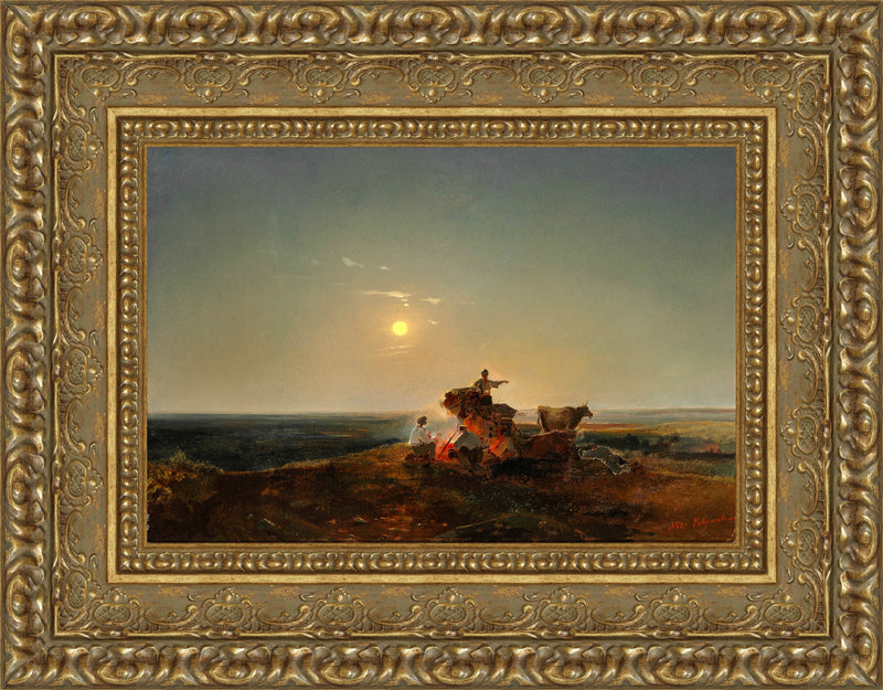 Landscape with Ox Cart – Alexei Savrasov, 1852