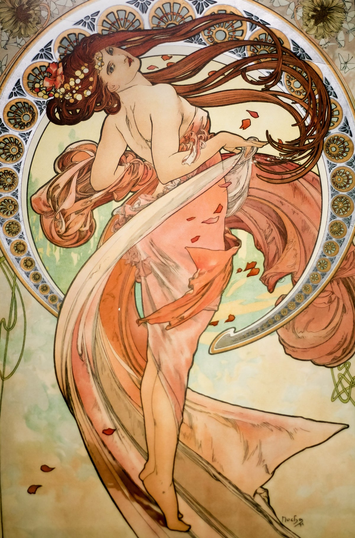 Dance – Alphonse Mucha, 1898, framed