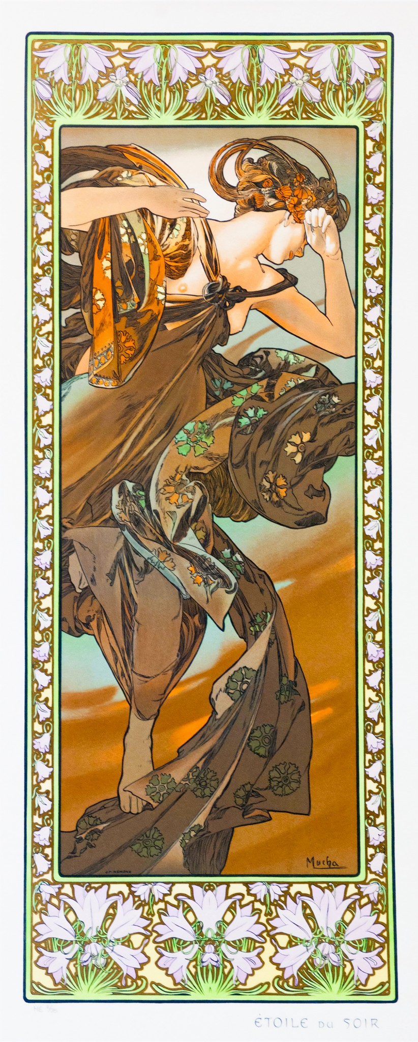 Evening Star – Alphonse Mucha, 1902, framed