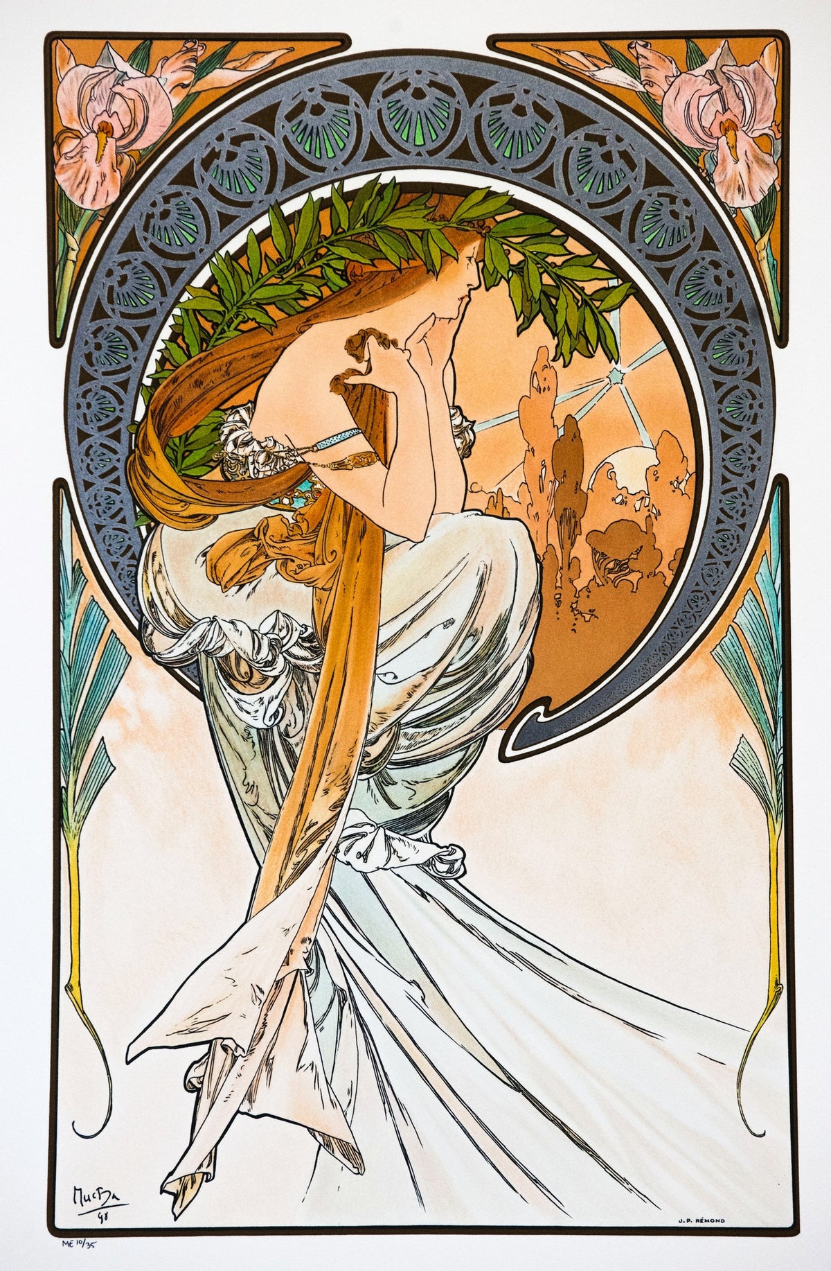 Poetry – Alphonse Mucha, 1898, framed
