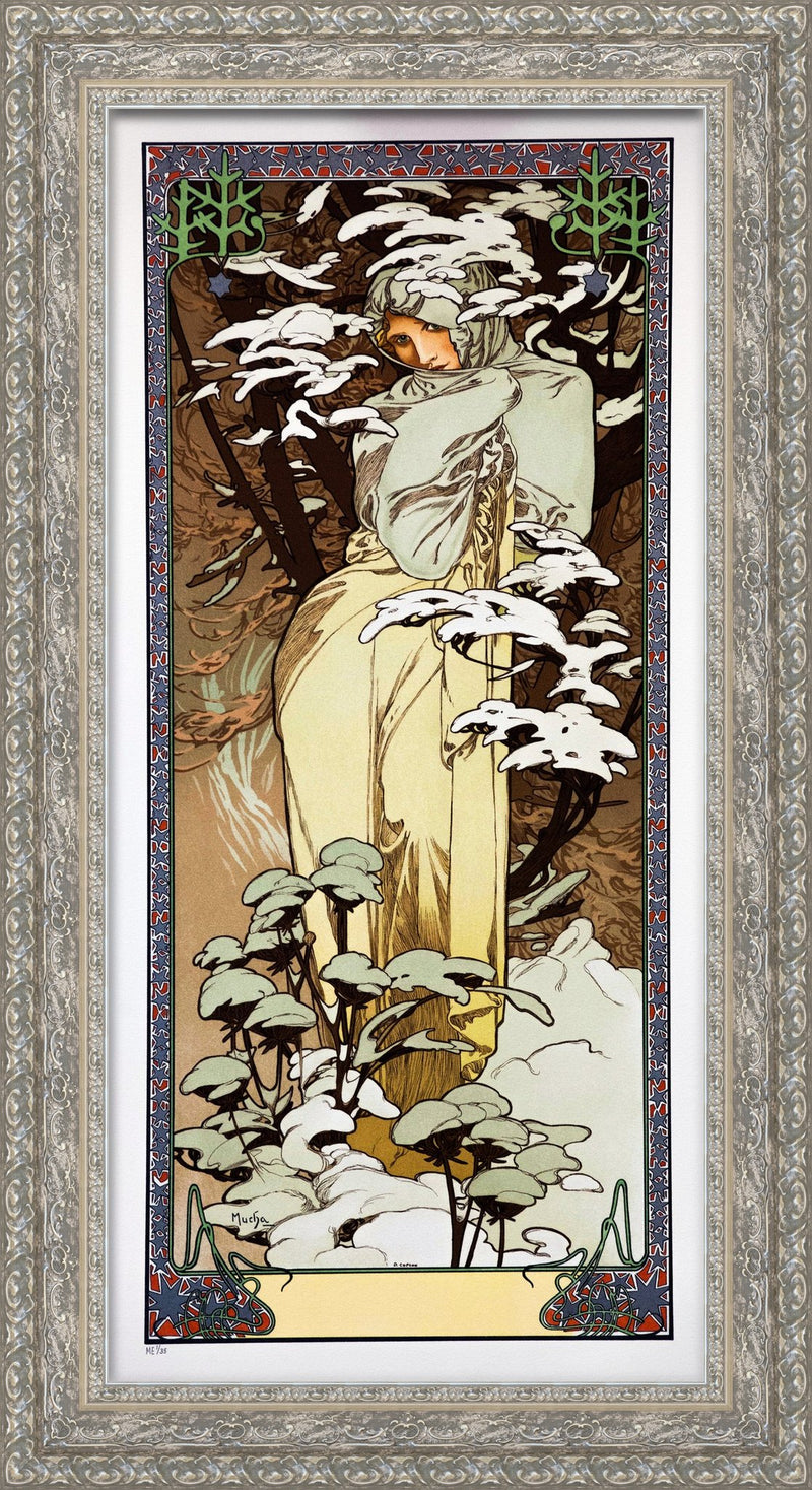 Winter – Alphonse Mucha, 1896