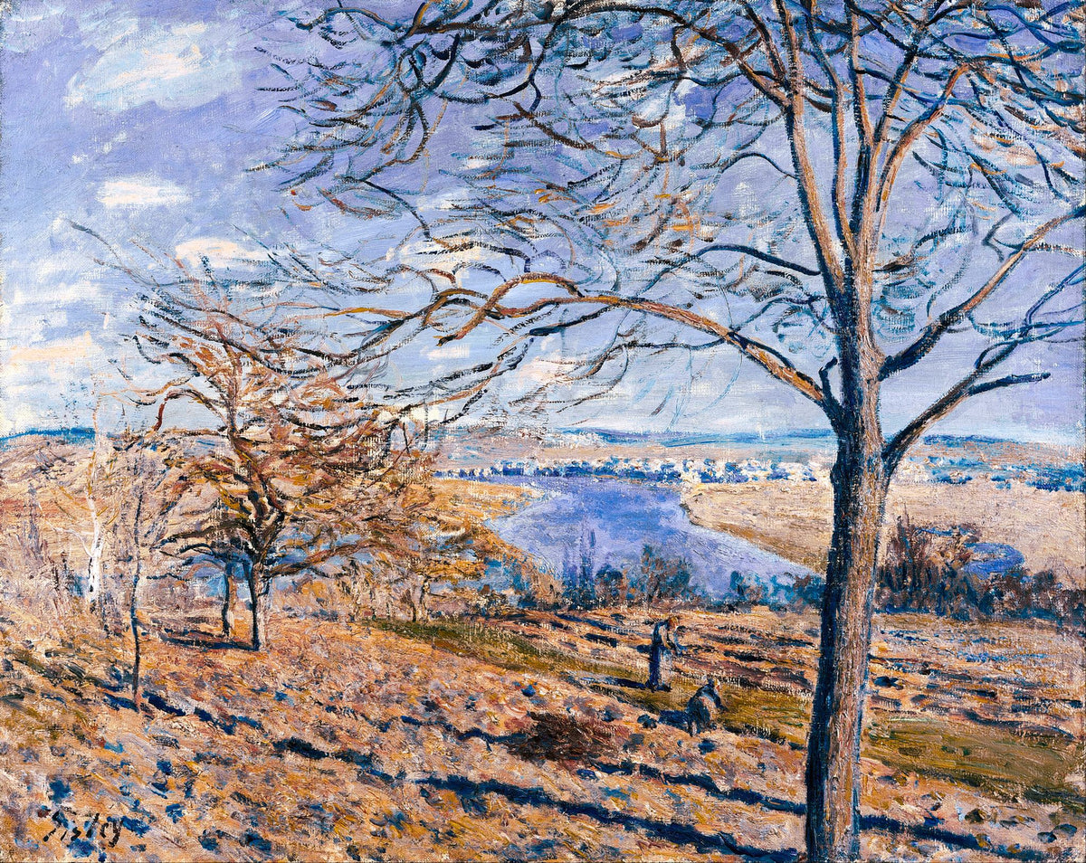 Banks of the Loing, Autumn Effect – Alfred Sisley, 1885, framed