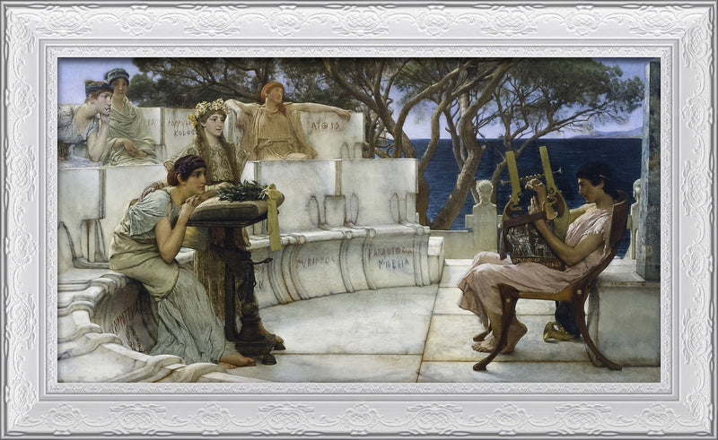 Sappho and Alcaeus – Sir Lawrence Alma-Tadema, 1881
