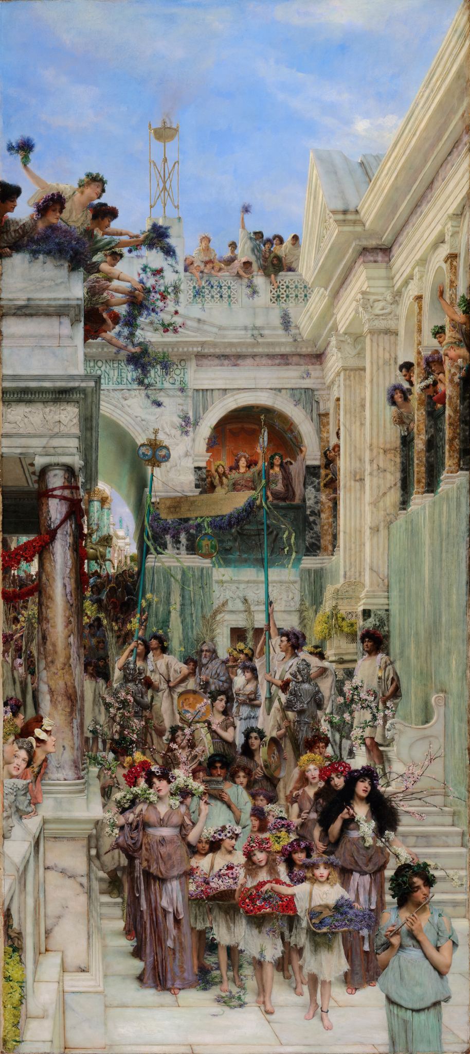 Spring – Sir Lawrence Alma-Tadema, 1894, framed