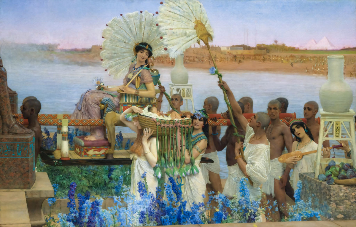 The Finding of Moses – Sir Lawrence Alma-Tadema, 1904, framed