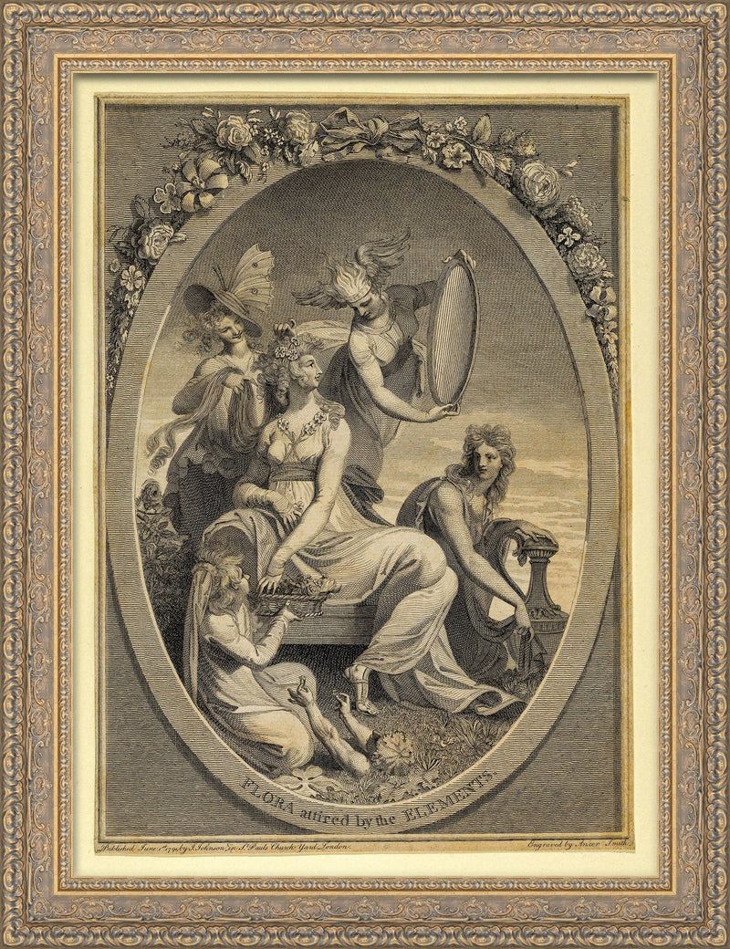 Flora Attired By The Elements Frontispiece To The Economy Of Vegetation – Anker Smith After Henri Fuseli, 1791
