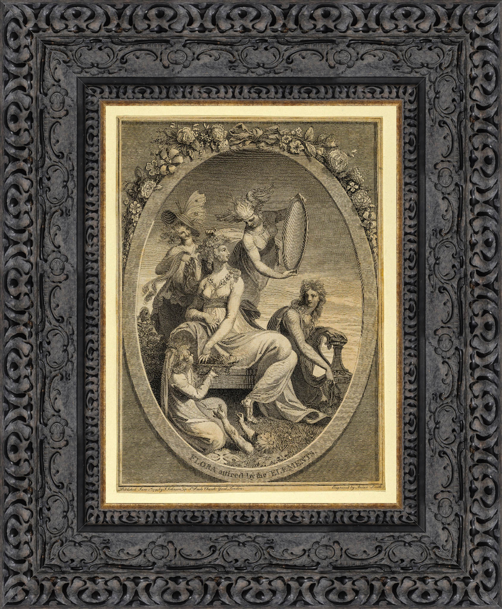 Flora Attired By The Elements Frontispiece To The Economy Of Vegetation – Anker Smith After Henri Fuseli, 1791 - Canvas Classics