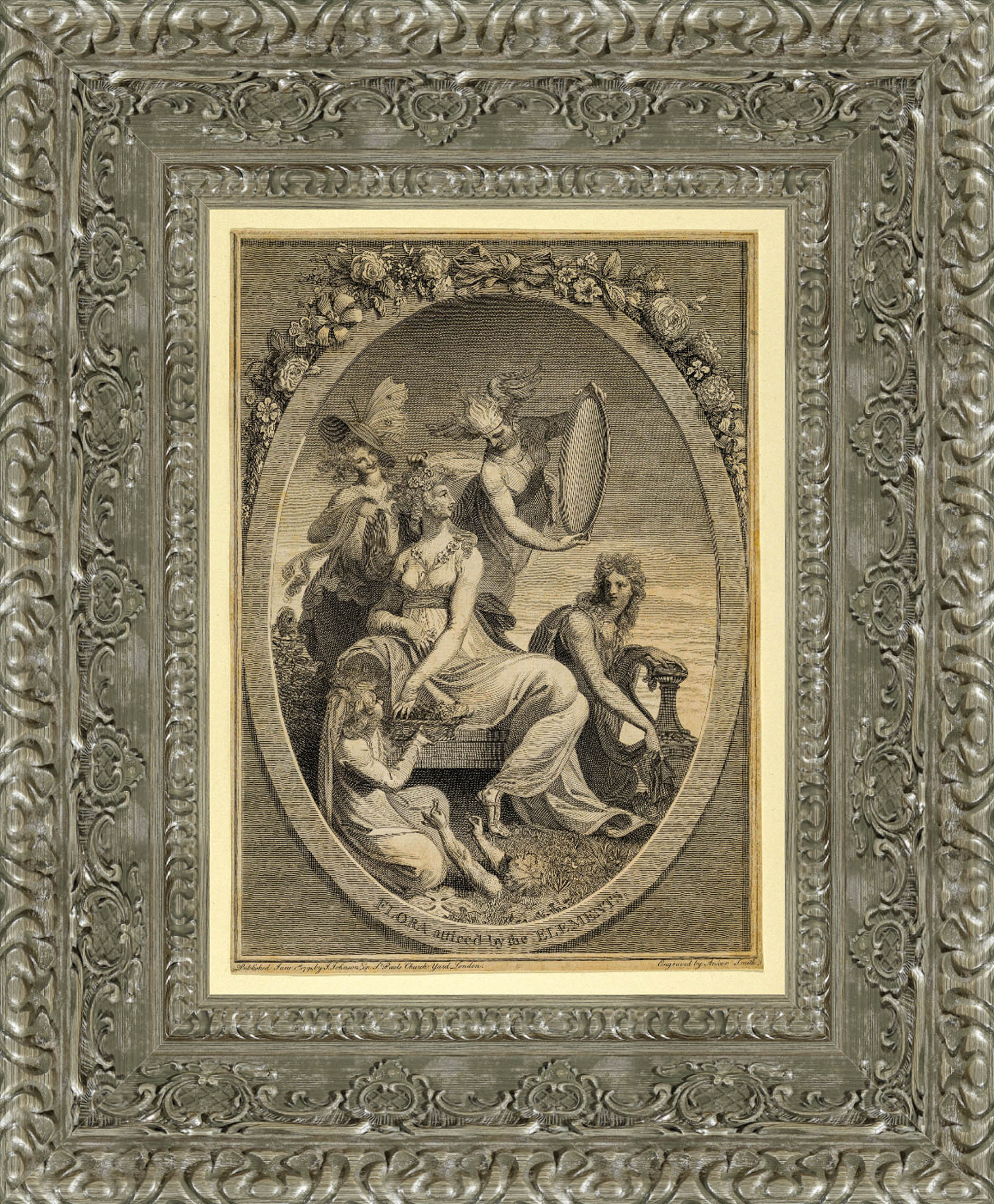 Flora Attired By The Elements Frontispiece To The Economy Of Vegetation – Anker Smith After Henri Fuseli, 1791 - Canvas Classics