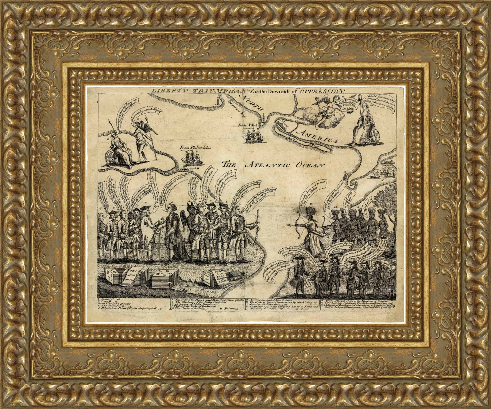 Liberty Triumphant or the Downfall of Oppression – Anonymous, 1774