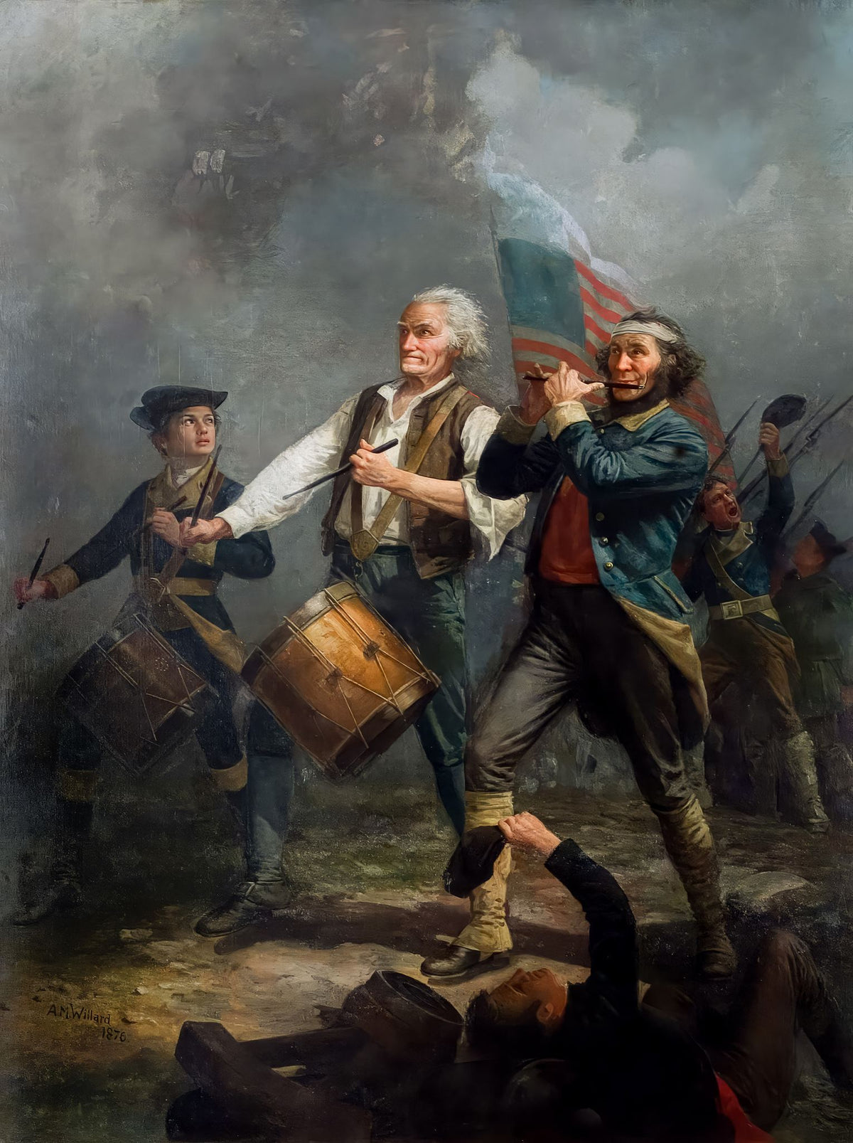 The Spirit of '76 – Archibald Willard, 1876, framed