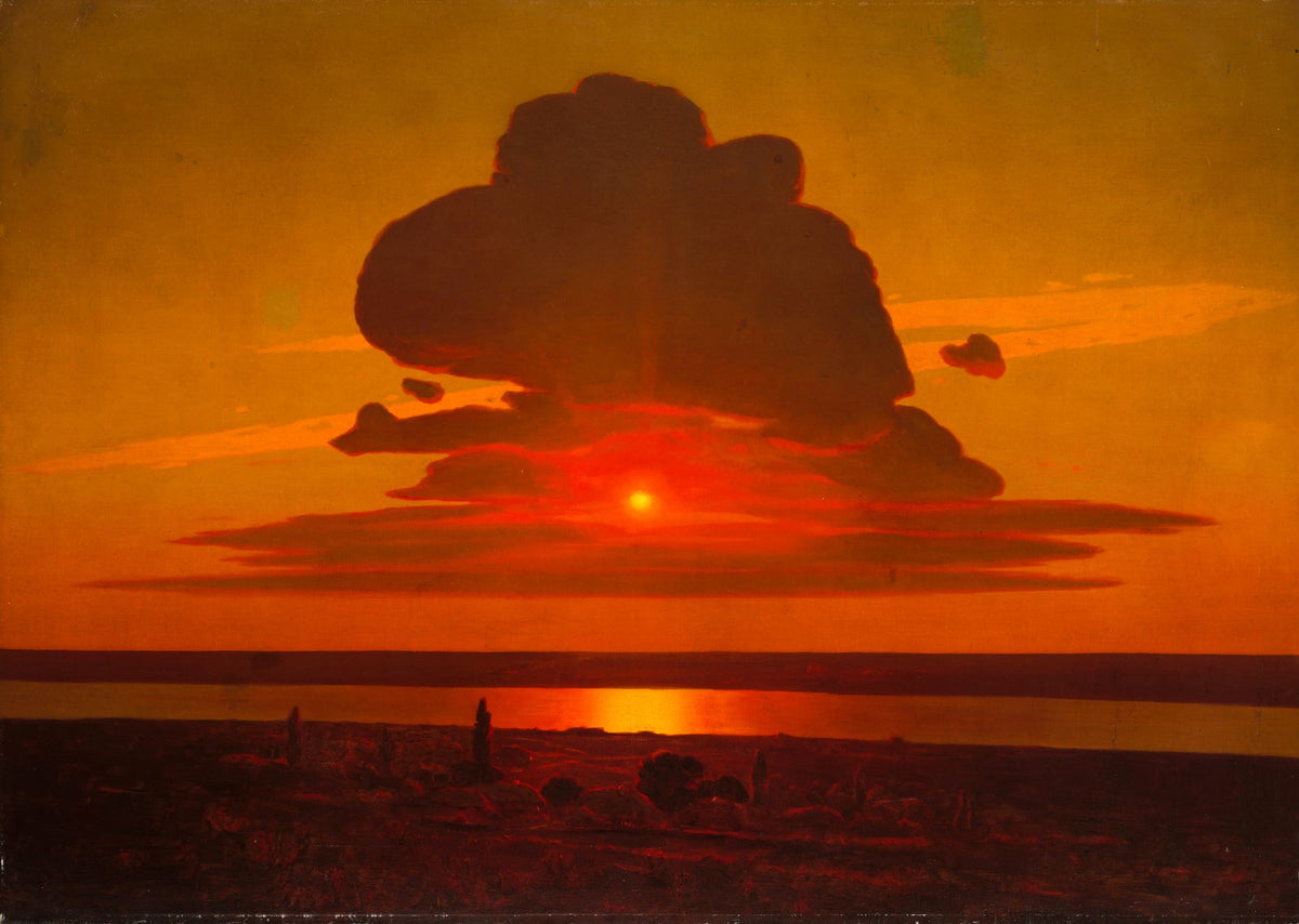 Red Sunset on the Dnieper – Arkhip Kuindzhi, 1905, framed