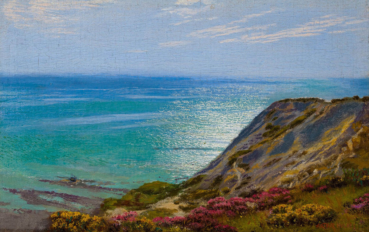 The Landslip – Arthur Hughes, 1865-1870, framed