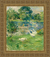 Girl In A Boat With Geese – Berthe Morisot, 1889