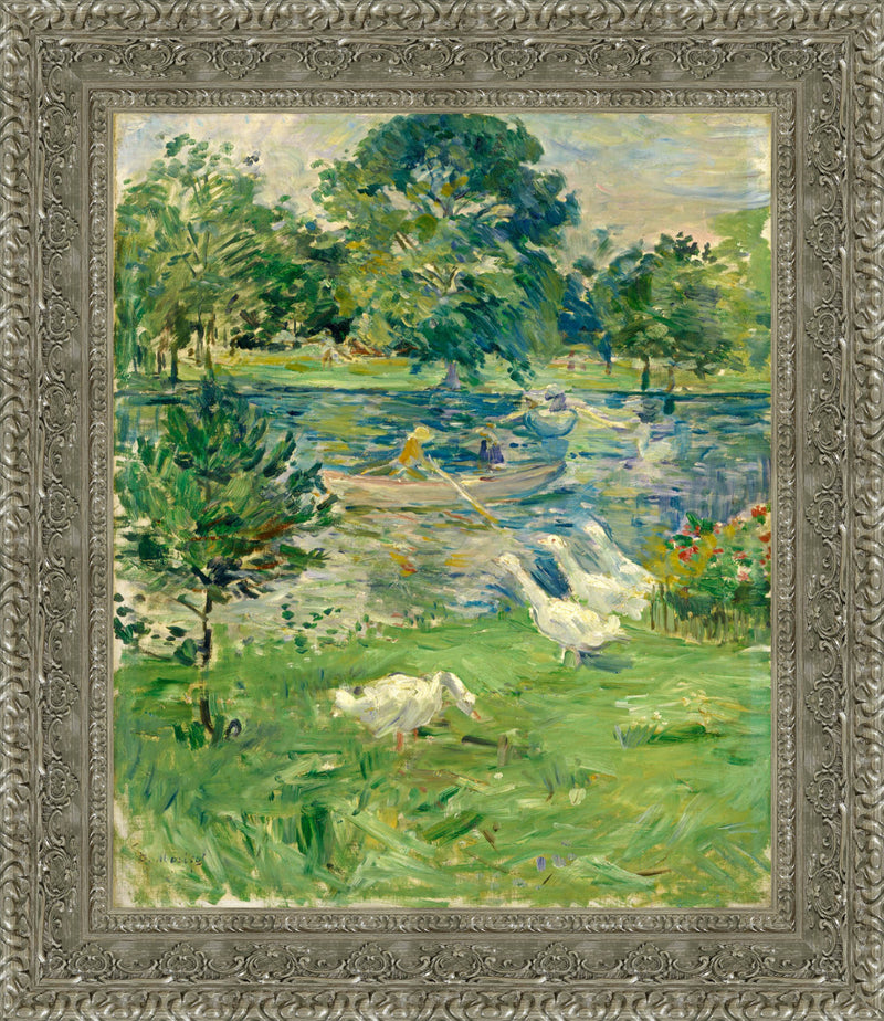 Girl In A Boat With Geese – Berthe Morisot, 1889