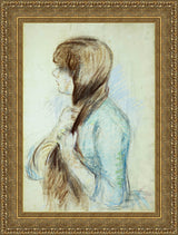 Girl Plaiting Her Hair (La Natte) – Berthe Morisot, c. 1894