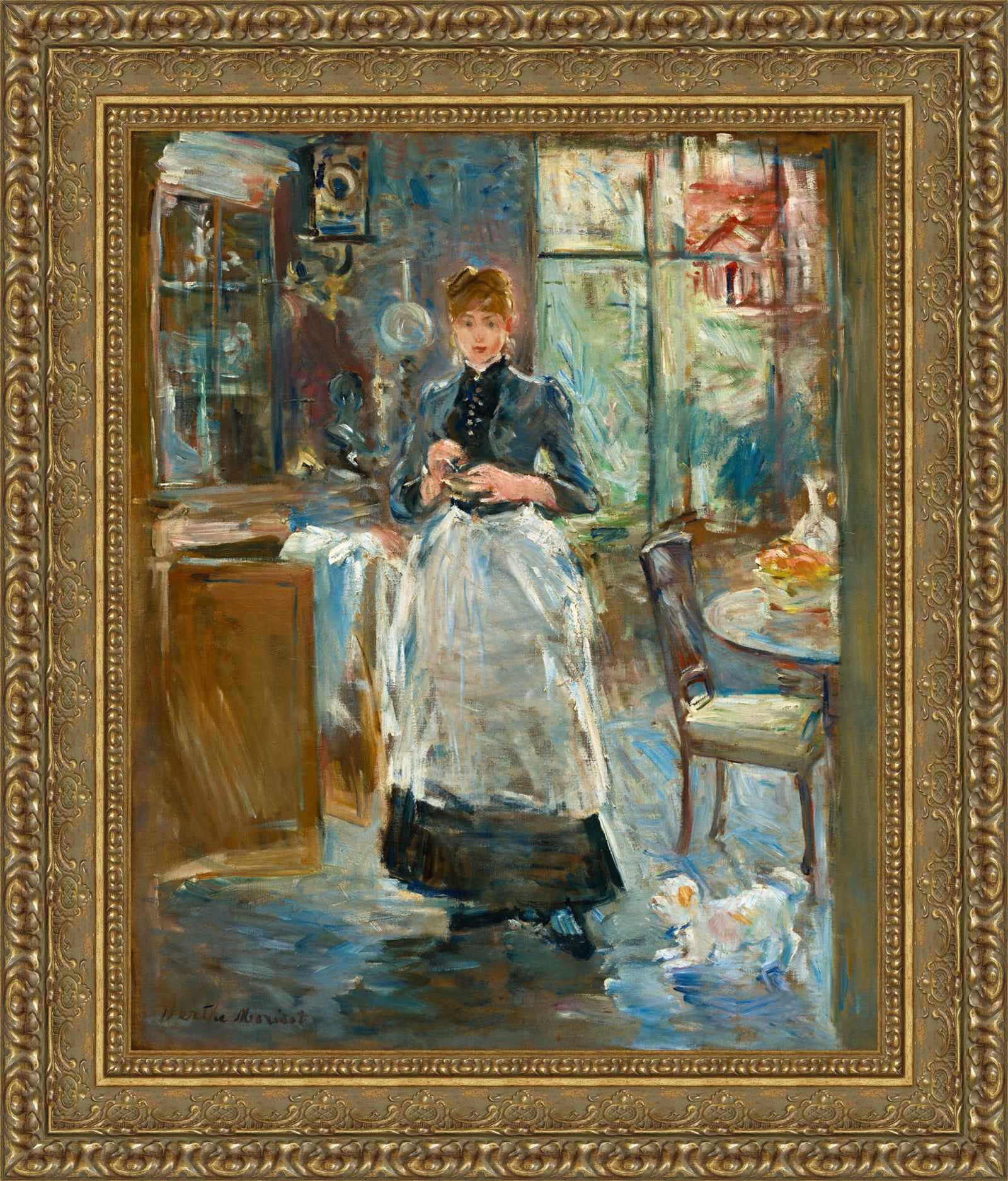 In the Dining Room – Berthe Morisot, 1886